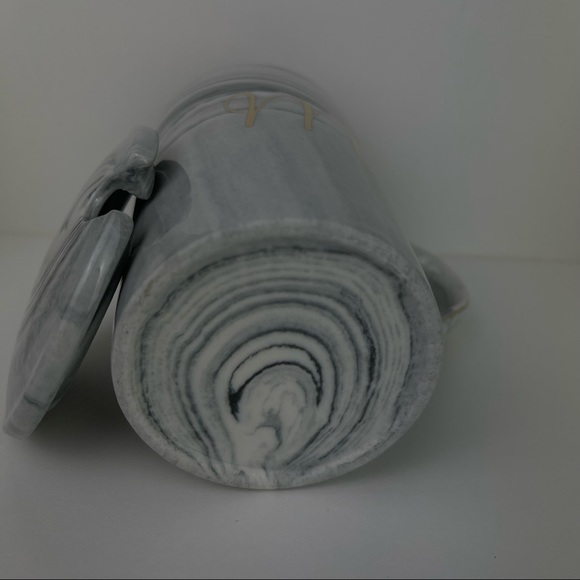 Mrs Coffee Tea Mug Matching lid with spoon/straw opening Marble Pattern - Picture 4 of 6